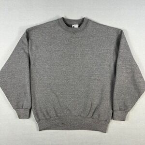 VTG Pro Spirit Sweatshirt Fits Medium Blank Gray Cotton Blend Crewneck 1990s USA